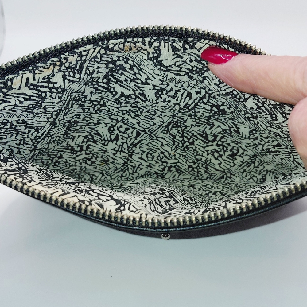 Rebecca Minkoff Black Pebbled Leather Wristlet Clutch - Picture 5 of 8